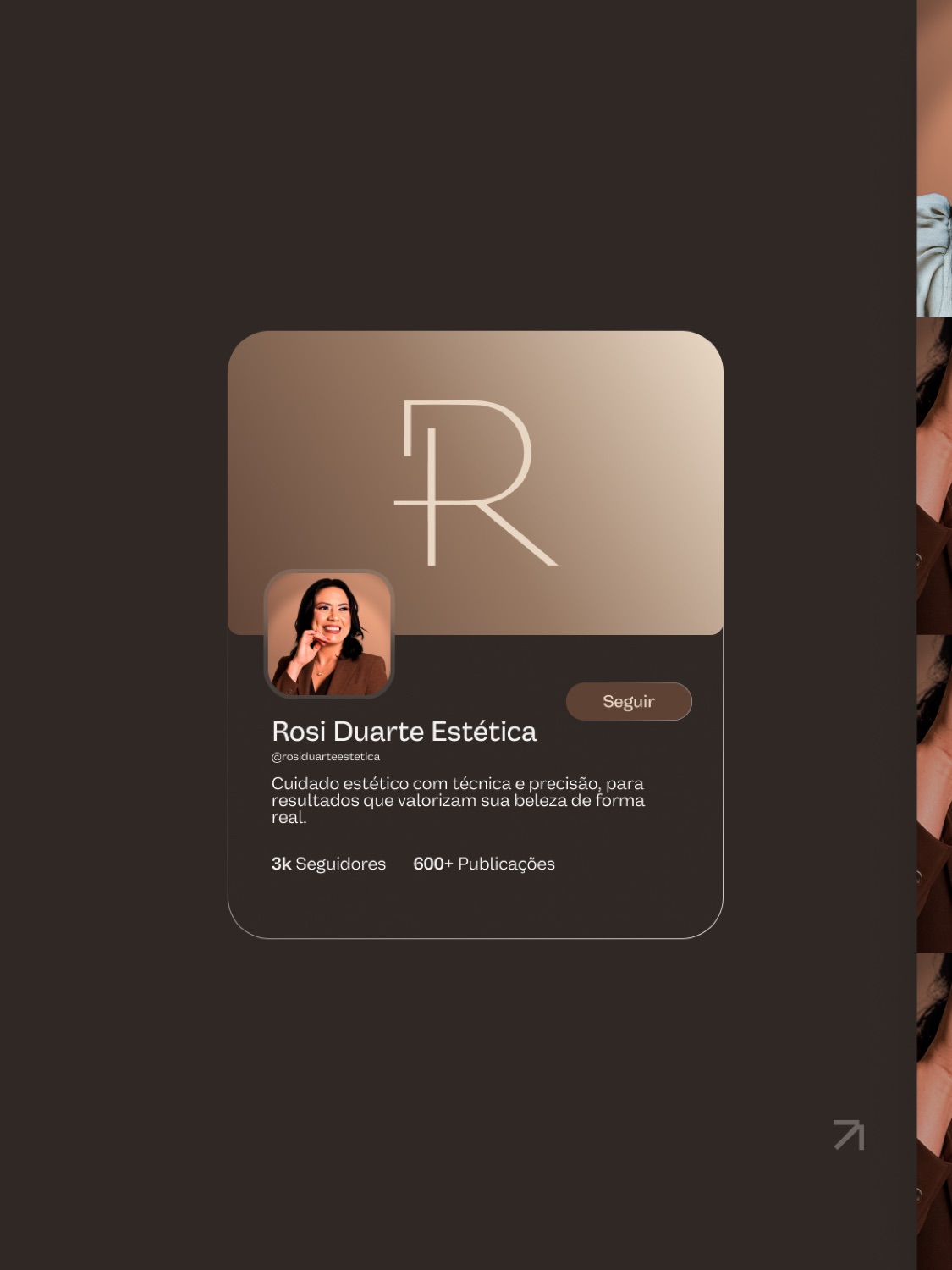 Perfil Instagram Rosi Duarte Estética